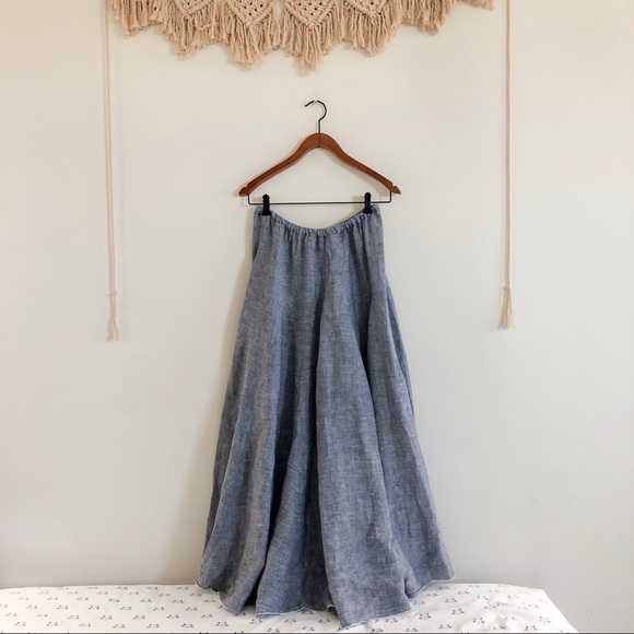 CP Shades Dresses & Skirts - CP Shades Lagenlook 100% Linen Maxi Skirt